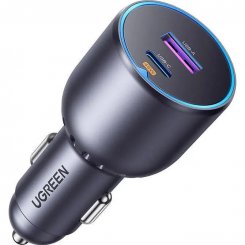 Автомобильное зарядное устройство Ugreen EC701 USB + USB Type-C 63W (35023) Gray