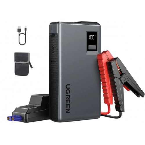 Пускозарядное автомобильное устройство Ugreen ES702 Starter Power Pack Car Battery Booster 12000mAh 1000A (35977) Black купить в Украине: Киев, Днепр, Харьков, Одесса  | Низкая цена, отзывы, характеристики от TELEMART фото