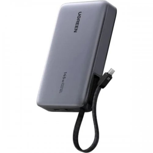 Powerbank Ugreen PB551 20000mAh 145W (55992B) Gray купити в Україні: Київ, Львів, Хмельницький, Тернопіль, Івано-Франківськ | Низька ціна, відгуки, характеристики від TELEMART фото
