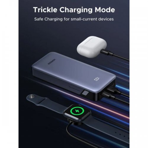 Powerbank Ugreen PB532 20000mAh 30W (55989B) Gray купити в Україні: Київ, Львів, Хмельницький, Тернопіль, Івано-Франківськ | Низька ціна, відгуки, характеристики від TELEMART фото