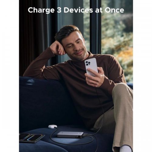 Powerbank Ugreen PB532 20000mAh 30W (55989B) Gray купити в Україні: Київ, Львів, Хмельницький, Тернопіль, Івано-Франківськ | Низька ціна, відгуки, характеристики від TELEMART фото