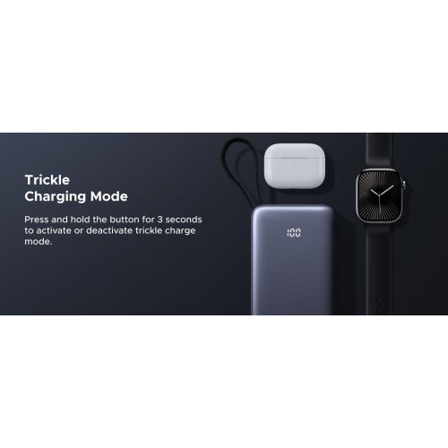 Powerbank Ugreen PB550 20000mAh 67W (55996B) Gray купити в Україні: Київ, Львів, Хмельницький, Тернопіль, Івано-Франківськ | Низька ціна, відгуки, характеристики від TELEMART фото