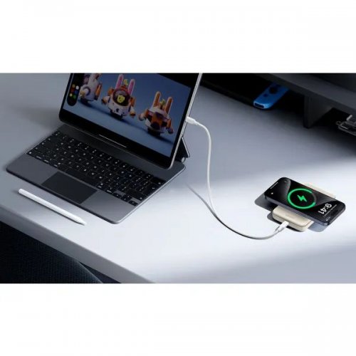 Powerbank Ugreen PB561 Magnetic Wireless 10000mAh 20W (25919) Black купити в Україні: Київ, Львів, Хмельницький, Тернопіль, Івано-Франківськ | Низька ціна, відгуки, характеристики від TELEMART фото