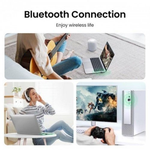 Bluetooth адаптер Ugreen CM591 USB Bluetooth 5.3 (35995) Black купить в Украине: Киев, Днепр, Харьков, Одесса  | Низкая цена, отзывы, характеристики от TELEMART фото