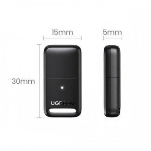 Bluetooth адаптер Ugreen CM591 USB Bluetooth 5.3 (35995) Black купить в Украине: Киев, Днепр, Харьков, Одесса  | Низкая цена, отзывы, характеристики от TELEMART фото