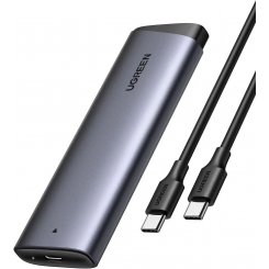 Зовнішня кишеня Ugreen CM767 M.2 NVME to USB Type-C (35267) Grey
