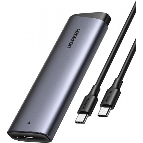 Зовнішня кишеня Ugreen CM767 M.2 NVME to USB Type-C (35267) Grey купити в Україні: Київ, Львів, Хмельницький, Тернопіль, Івано-Франківськ | Низька ціна, відгуки, характеристики від TELEMART фото