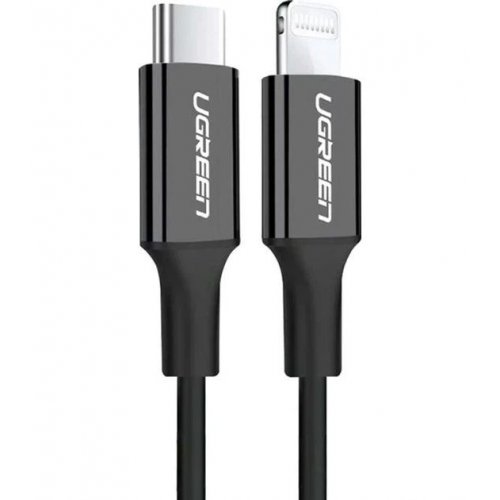 Кабель Ugreen US287 USB Type-C to Lightning 3A 2m (60752) Black купить в Украине: Киев, Днепр, Харьков, Одесса  | Низкая цена, отзывы, характеристики от TELEMART фото