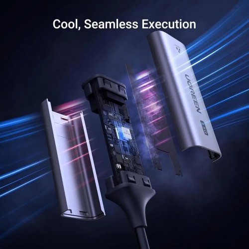 Сетевая карта Ugreen CM648 USB Type-C to RJ-45 Ethernet (25052) Grey купить в Украине: Киев, Днепр, Харьков, Одесса  | Низкая цена, отзывы, характеристики от TELEMART фото