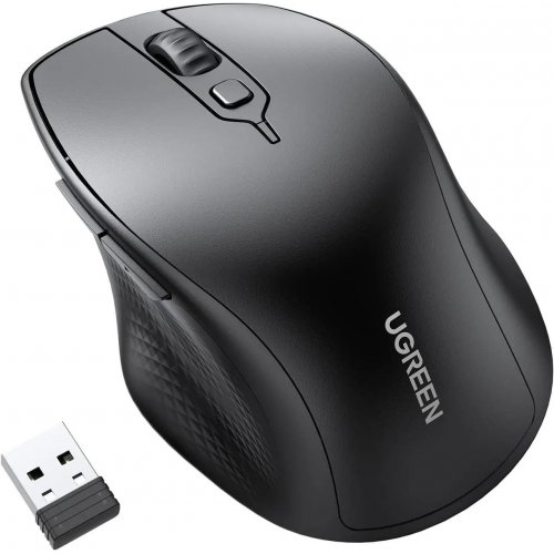 Мышка Ugreen MU101 Wireless (90395) Black купить в Украине: Киев, Днепр, Харьков, Одесса  | Низкая цена, отзывы, характеристики от TELEMART фото