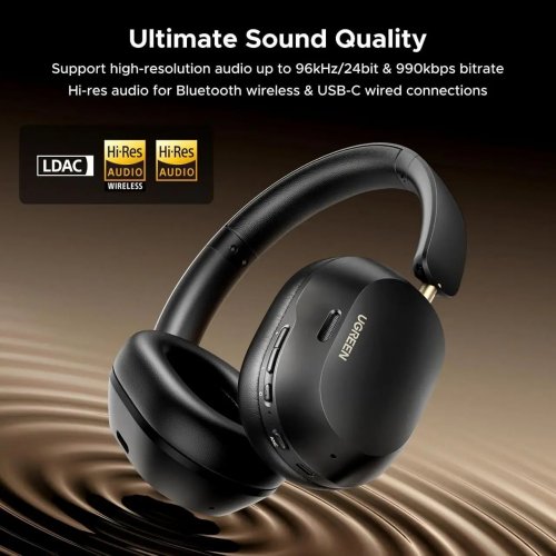 Наушники Ugreen HP203 HiTune Max 5C Bluetooth 5.4 (35757) Black купить в Украине: Киев, Днепр, Харьков, Одесса  | Низкая цена, отзывы, характеристики от TELEMART фото