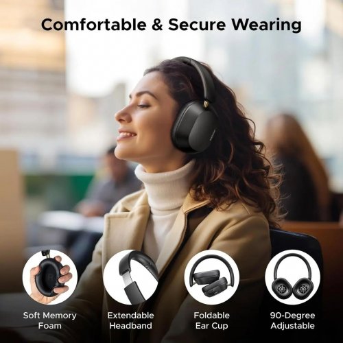 Наушники Ugreen HP203 HiTune Max 5C Bluetooth 5.4 (35757) Black купить в Украине: Киев, Днепр, Харьков, Одесса  | Низкая цена, отзывы, характеристики от TELEMART фото