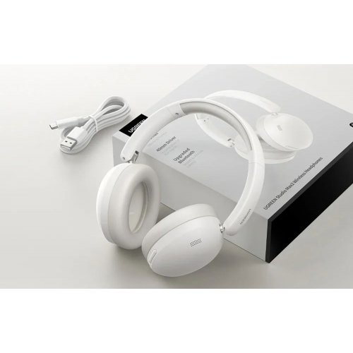 Навушники Ugreen HP205 Studio Max 2 Bluetooth 5.4 (45017) White купити в Україні: Київ, Львів, Хмельницький, Тернопіль, Івано-Франківськ | Низька ціна, відгуки, характеристики від TELEMART фото