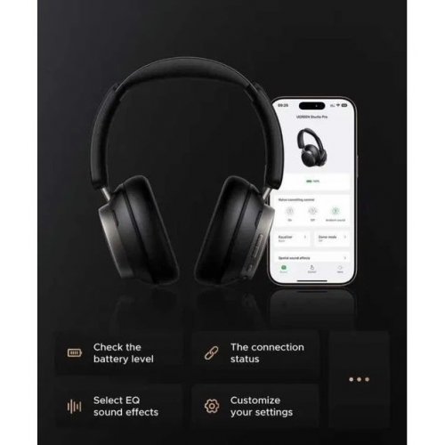 Навушники Ugreen HP206 Studio Pro Hybrid (55614) White купити в Україні: Київ, Львів, Хмельницький, Тернопіль, Івано-Франківськ | Низька ціна, відгуки, характеристики від TELEMART фото