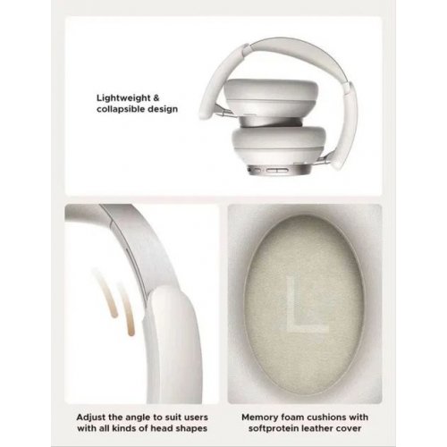 Навушники Ugreen HP206 Studio Pro Hybrid (55614) White купити в Україні: Київ, Львів, Хмельницький, Тернопіль, Івано-Франківськ | Низька ціна, відгуки, характеристики від TELEMART фото