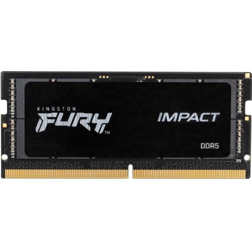 Уцінка озп Kingston SODIMM DDR5 64GB (2x32GB) 5600Mhz FURY Impact Black (KF556S40IBK2-64) (Розкрита упаковка, 879687) купити в Україні: Київ, Львів, Хмельницький, Тернопіль, Івано-Франківськ | Перевірка сумісності, низька ціна, відгуки, характеристики від TELEMART фото