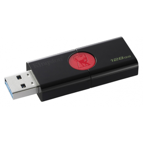 Накопичувач Kingston DataTraveler 106 128GB USB 3.0 (DT106/128GB) Black/Red купити в Україні: Київ, Львів, Хмельницький, Тернопіль, Івано-Франківськ | Низька ціна, відгуки, характеристики від TELEMART фото