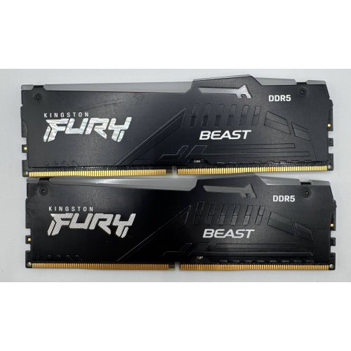 Озп Kingston DDR5 32GB (2x16GB) 5600Mhz FURY Beast RGB (KF556C36BBEAK2-32) (Відновлено продавцем, 879838) купити в Україні: Київ, Львів, Хмельницький, Тернопіль, Івано-Франківськ | Перевірка сумісності, низька ціна, відгуки, характеристики від TELEMART фото