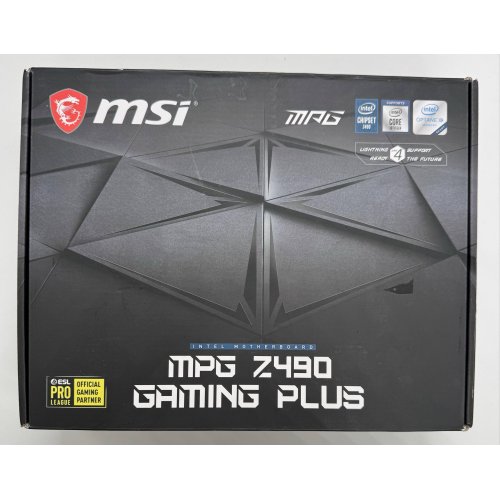 Материнська плата MSI MPG Z490 GAMING PLUS (s1200, Intel Z490) (Відновлено продавцем, 879852) купити в Україні: Київ, Львів, Хмельницький, Тернопіль, Івано-Франківськ | Перевірка сумісності, низька ціна, відгуки, характеристики від TELEMART фото