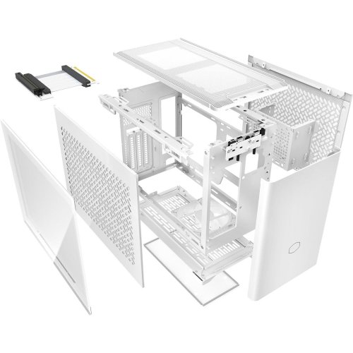 Корпус Cooler Master MasterBox NR200P V2 Tempered Glass без БЖ (NR200PV2-WCNN-S00) White (Відновлено продавцем, 879854) купити в Україні: Київ, Львів, Хмельницький, Тернопіль, Івано-Франківськ | Перевірка сумісності, низька ціна, відгуки, характеристики від TELEMART фото