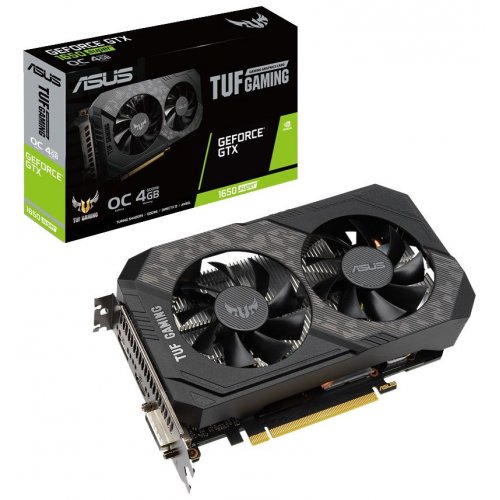 Видеокарта Asus TUF GeForce GTX 1650 SUPER Gaming OC 4096MB (TUF-GTX1650S-O4G-GAMING) (Восстановлено продавцом, 879869) купить в Украине: Киев, Днепр, Харьков, Одесса  | Проверка совместимости, низкая цена, отзывы, характеристики от TELEMART фото