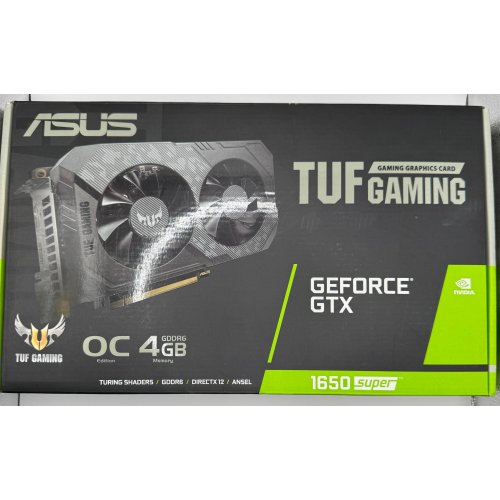 Видеокарта Asus TUF GeForce GTX 1650 SUPER Gaming OC 4096MB (TUF-GTX1650S-O4G-GAMING) (Восстановлено продавцом, 879869) купить в Украине: Киев, Днепр, Харьков, Одесса  | Проверка совместимости, низкая цена, отзывы, характеристики от TELEMART фото