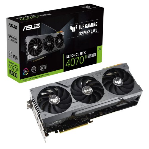 Видеокарта Asus TUF Gaming GeForce RTX 4070 Ti SUPER 16384MB (TUF-RTX4070TIS-16G-GAMING) (Восстановлено продавцом, 879877) купить в Украине: Киев, Днепр, Харьков, Одесса  | Проверка совместимости, низкая цена, отзывы, характеристики от TELEMART фото