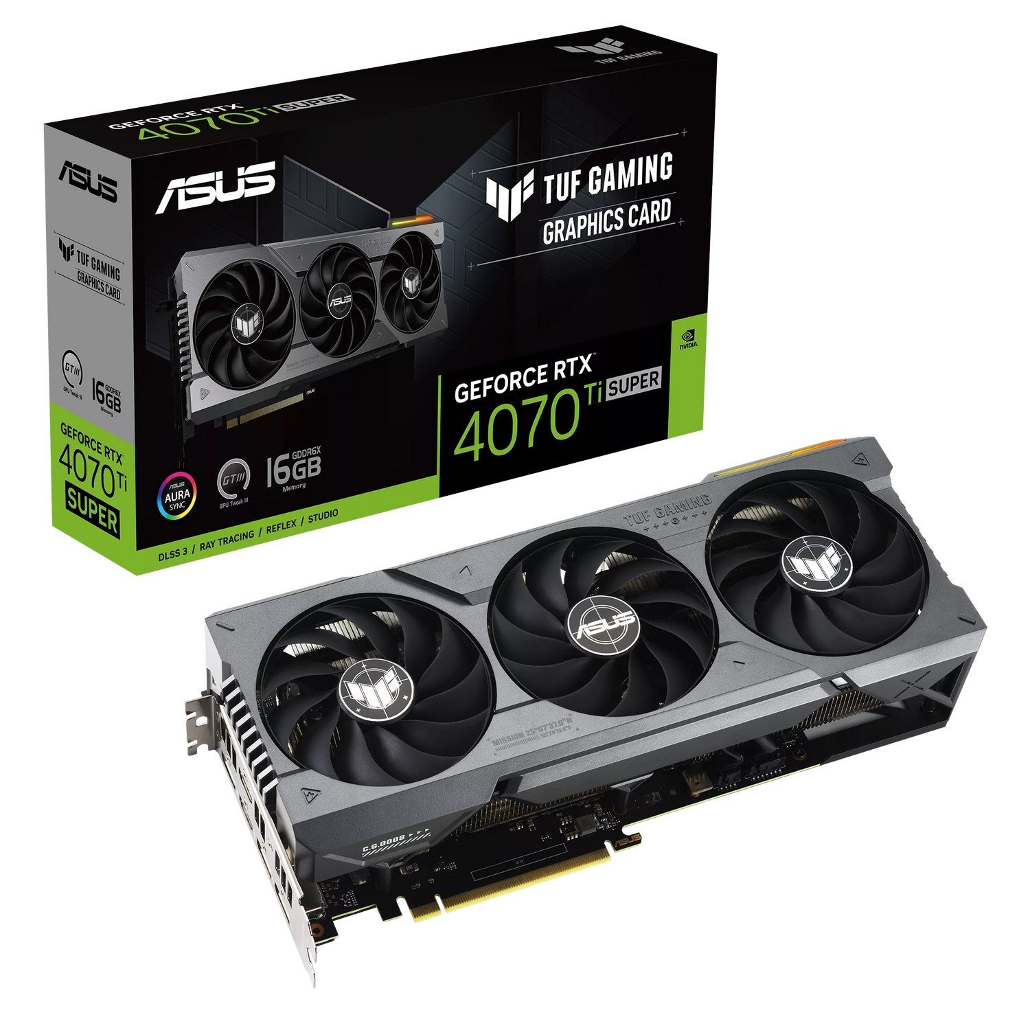 Відеокарта Asus TUF Gaming GeForce RTX 4070 Ti SUPER 16384MB (TUF Відеокарта Asus TUF Gaming GeForce RTX 4070 Ti SUPER 16384MB (TUF