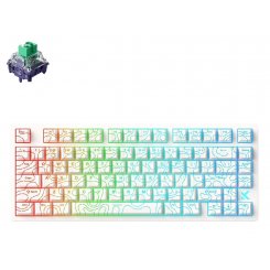 Уценка клавиатура MCHOSE Jet 75 RGB Kailh Magnetic God Switch (MC-JET75-9) White Topographic (Повреждена упаковка, 879881)