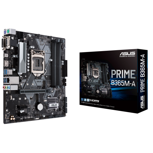 Материнская плата Asus PRIME B365M-A (s1151-V2, Intel B365) (Восстановлено продавцом, 880036) купить в Украине: Киев, Днепр, Харьков, Одесса  | Проверка совместимости, низкая цена, отзывы, характеристики от TELEMART фото