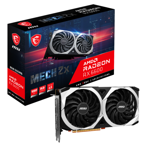 Відеокарта MSI Radeon RX 6600 MECH 2X 8192MB (RX 6600 MECH 2X 8G) (Відновлено продавцем, 880051) купити в Україні: Київ, Львів, Хмельницький, Тернопіль, Івано-Франківськ | Перевірка сумісності, низька ціна, відгуки, характеристики від TELEMART фото