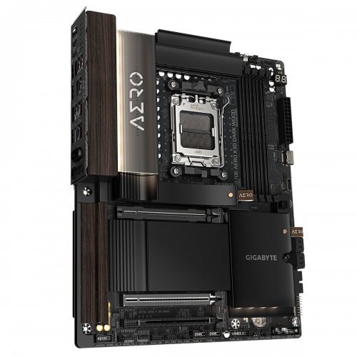 Материнська плата Gigabyte X870E AERO X3D DARK WOOD (sAM5, AMD X870E) купити в Україні: Київ, Львів, Хмельницький, Тернопіль, Івано-Франківськ | Перевірка сумісності, низька ціна, відгуки, характеристики від TELEMART фото