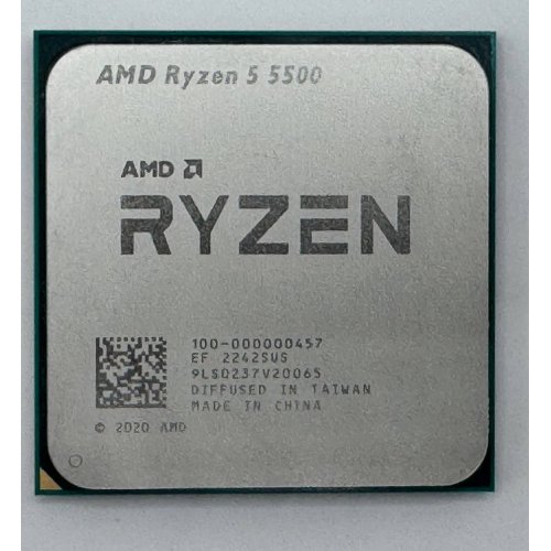 Процесор AMD Ryzen 5 5500 3.6(4.2)GHz 16MB sAM4 Tray (100-000000457) (Відновлено продавцем, 880102) купити в Україні: Київ, Львів, Хмельницький, Тернопіль, Івано-Франківськ | Перевірка сумісності, низька ціна, відгуки, характеристики від TELEMART фото