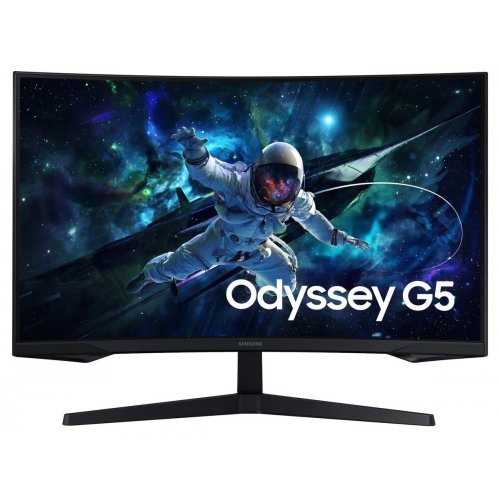 Уцінка монітор Samsung 32" Odyssey G55C (LS32CG550EIXUA) Black (Розкрита упаковка, 880134) купити в Україні: Київ, Львів, Хмельницький, Тернопіль, Івано-Франківськ | Низька ціна, відгуки, характеристики від TELEMART фото