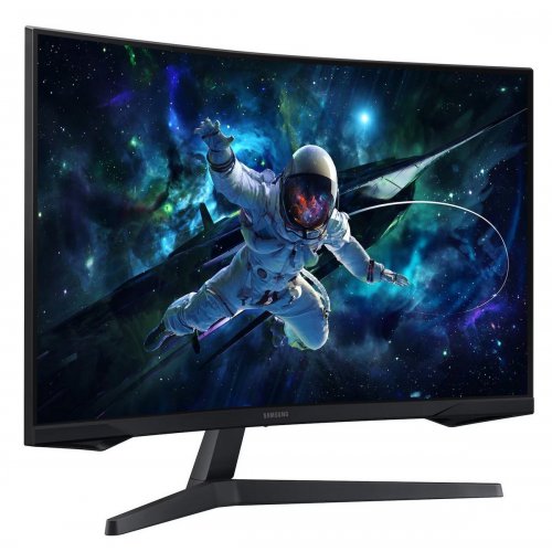 Уцінка монітор Samsung 32" Odyssey G55C (LS32CG550EIXUA) Black (Розкрита упаковка, 880134) купити в Україні: Київ, Львів, Хмельницький, Тернопіль, Івано-Франківськ | Низька ціна, відгуки, характеристики від TELEMART фото