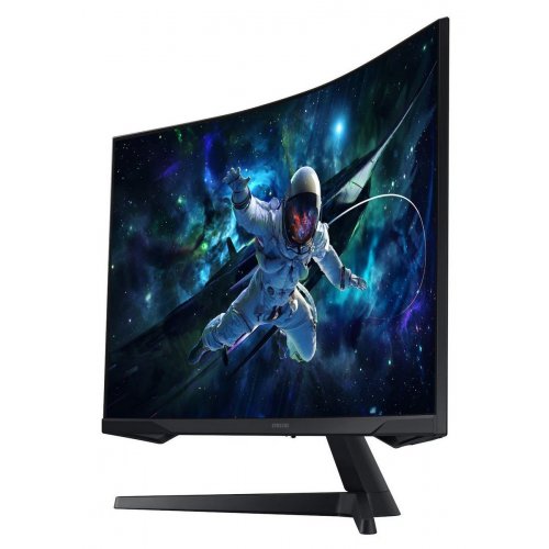Уцінка монітор Samsung 32" Odyssey G55C (LS32CG550EIXUA) Black (Розкрита упаковка, 880134) купити в Україні: Київ, Львів, Хмельницький, Тернопіль, Івано-Франківськ | Низька ціна, відгуки, характеристики від TELEMART фото