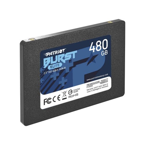 Уценка ssd-диск Patriot Burst Elite 3D NAND TLC 480GB 2.5" (PBE480GS25SSDR) (Вскрытая упаковка, 880235) купить в Украине: Киев, Днепр, Харьков, Одесса  | Проверка совместимости, низкая цена, отзывы, характеристики от TELEMART фото