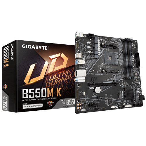 Уценка материнская плата Gigabyte B550M K (sAM4, AMD B550) (Вскрытая упаковка, 880274) купить в Украине: Киев, Днепр, Харьков, Одесса  | Проверка совместимости, низкая цена, отзывы, характеристики от TELEMART фото