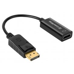 Уценка адаптер ColorWay DisplayPort to HDMI 4K (CW-AD-DPHD) Black (Повреждена упаковка, 880284)
