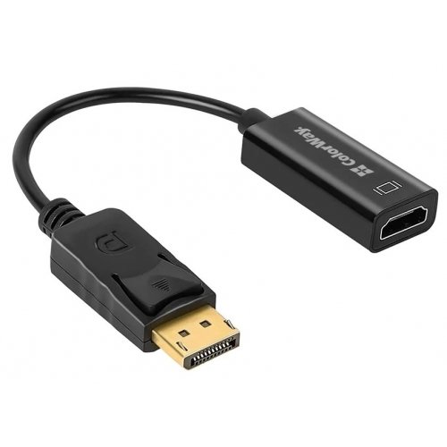Уценка адаптер ColorWay DisplayPort to HDMI 4K (CW-AD-DPHD) Black (Повреждена упаковка, 880284) купить в Украине: Киев, Днепр, Харьков, Одесса  | Низкая цена, отзывы, характеристики от TELEMART фото