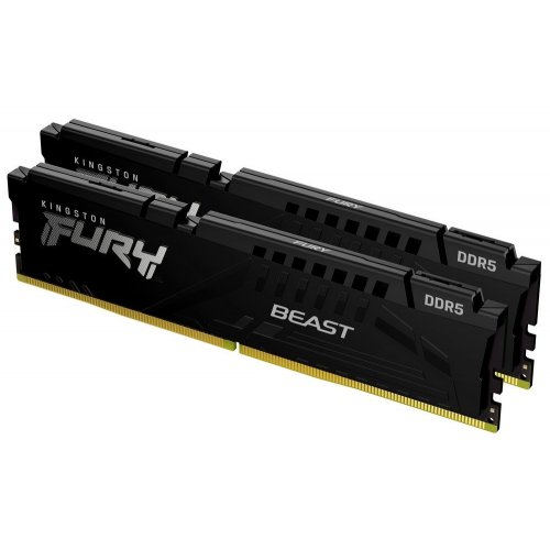 Уцінка озп Kingston DDR5 32GB (2x16GB) 5600Mhz FURY Beast (KF556C36BBEK2-32) (Розкрита упаковка, 880286) купити в Україні: Київ, Львів, Хмельницький, Тернопіль, Івано-Франківськ | Перевірка сумісності, низька ціна, відгуки, характеристики від TELEMART фото