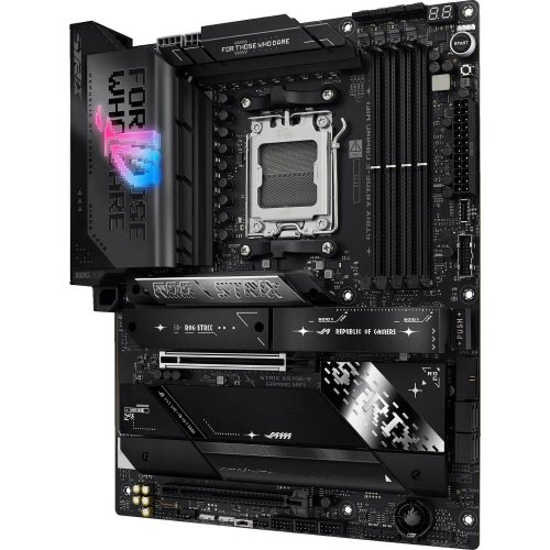 Уценка материнская плата Asus ROG STRIX X870E-E GAMING WIFI (sAM5, AMD X870E) (Вскрытая упаковка, 880290) купить в Украине: Киев, Днепр, Харьков, Одесса  | Проверка совместимости, низкая цена, отзывы, характеристики от TELEMART фото