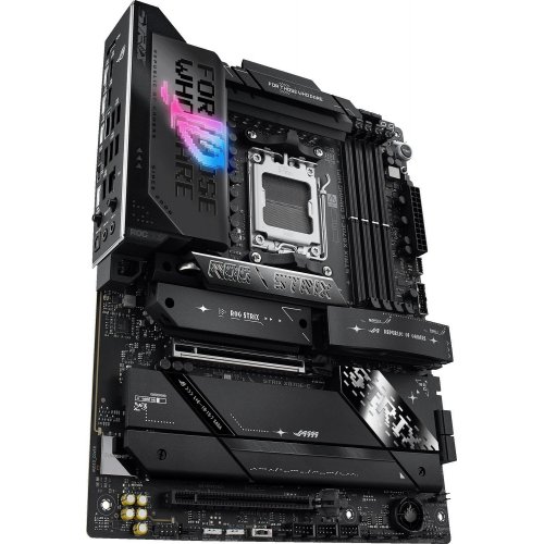 Уценка материнская плата Asus ROG STRIX X870E-E GAMING WIFI (sAM5, AMD X870E) (Вскрытая упаковка, 880290) купить в Украине: Киев, Днепр, Харьков, Одесса  | Проверка совместимости, низкая цена, отзывы, характеристики от TELEMART фото