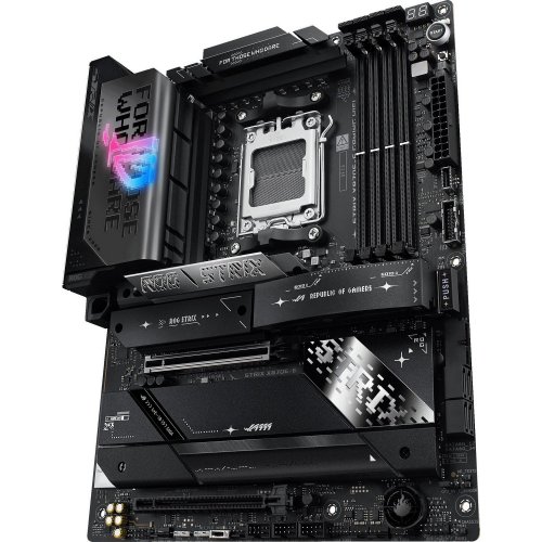Уценка материнская плата Asus ROG STRIX X870E-E GAMING WIFI (sAM5, AMD X870E) (Вскрытая упаковка, 880290) купить в Украине: Киев, Днепр, Харьков, Одесса  | Проверка совместимости, низкая цена, отзывы, характеристики от TELEMART фото