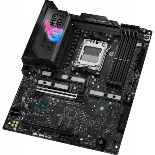 Уценка материнская плата Asus ROG STRIX X870E-E GAMING WIFI (sAM5, AMD X870E) (Вскрытая упаковка, 880290) купить в Украине: Киев, Днепр, Харьков, Одесса  | Проверка совместимости, низкая цена, отзывы, характеристики от TELEMART фото