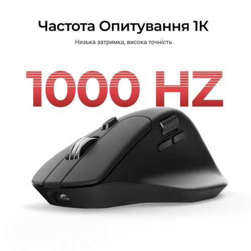 Миша Keychron M6S Wireless (M6S-A72) Black купити в Україні: Київ, Львів, Хмельницький, Тернопіль, Івано-Франківськ | Низька ціна, відгуки, характеристики від TELEMART фото