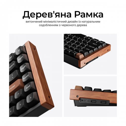 Клавиатура Keychron K2 HE Magnetic Switch Wireless (K2H-F1-UA) Black купить в Украине: Киев, Днепр, Харьков, Одесса  | Низкая цена, отзывы, характеристики от TELEMART фото