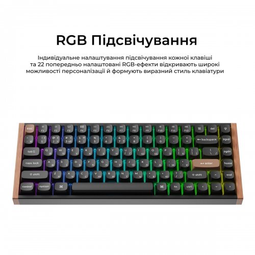 Клавиатура Keychron K2 HE Magnetic Switch Wireless (K2H-F1-UA) Black купить в Украине: Киев, Днепр, Харьков, Одесса  | Низкая цена, отзывы, характеристики от TELEMART фото
