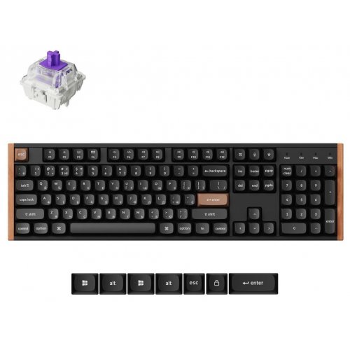 Клавиатура Keychron K10 HE Magnetic Switch Wireless (K10H-F1-UA) Black купить в Украине: Киев, Днепр, Харьков, Одесса  | Низкая цена, отзывы, характеристики от TELEMART фото