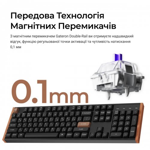 Клавиатура Keychron K10 HE Magnetic Switch Wireless (K10H-F1-UA) Black купить в Украине: Киев, Днепр, Харьков, Одесса  | Низкая цена, отзывы, характеристики от TELEMART фото
